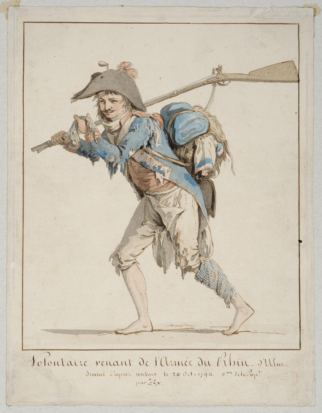 PORTRAIT D'UN VOLONTAIRE DE L'ARMEE DU RHIN D'ULH_0